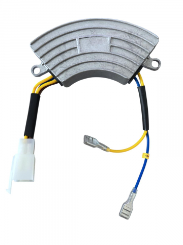 Consumabile masini gradinarit - Regulator automat de tensiune AVR 230V curbat, cu mufă cu 4 pini și 2 fire, pentru generator, motopompă, motoare 4T, AVI-4967