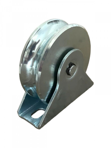 Kit-uri automatizari porti si usi garaj - Rola alba pentru porti culisante, Ø70mm, latime rola 25mm exterior, 15mm interior profil, AVI-3478