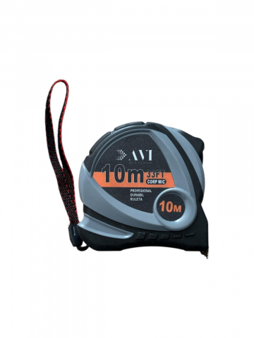 Bricolaj - Ruleta premium 10 metri, banda groasa, latime 2.5cm, AVI-4494