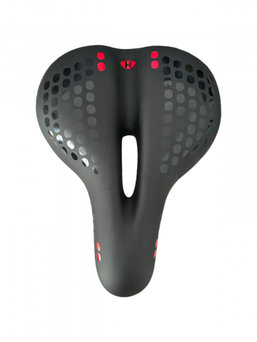 Sa bicicleta - Sa bicicleta cu stop LED rosu-albastru cu acumulator, insertii gel, 27 x 20cm, cu gaura, AVI-4329