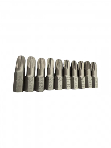 Seturi si accesorii pentru gaurit si insurubat - Set 10 buc capete - bituri PZ3, AVI-2970