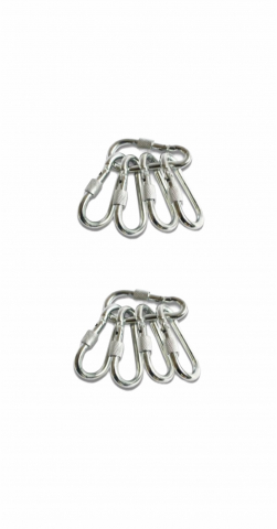 Set 10 Carabine, carabiniere din otel 5mm, Time saver, siguranta cu filet TS-153010 [3]
