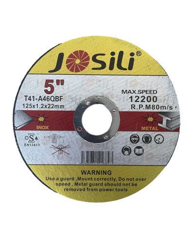 Set 10 discuri 125mm taiere metal Josili pentru polizor unghiular, 125x1.2x22mm, TS-366010 [1]