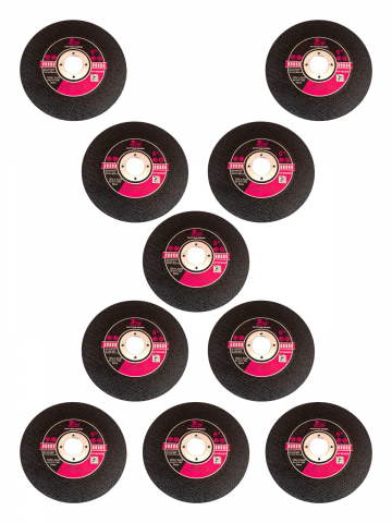 Set 10 discuri de taiat metal 125x1.2mm, Malelion premium, rosu, AVI-3662 [0]