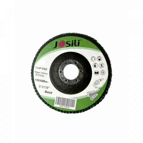 Accesorii polizare si slefuire - Set 10 Discuri lamelare verzi premium 125x22mm P60, pentru slefuit lemn metal inox pentru polizor unghiular TS-260210