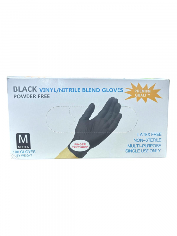 Set 100 bucati manusi AVI® de unica folosinta M, vinil / nitril nepudrate, premium, groase, cutie 550 grame, AVI-4567M [2]