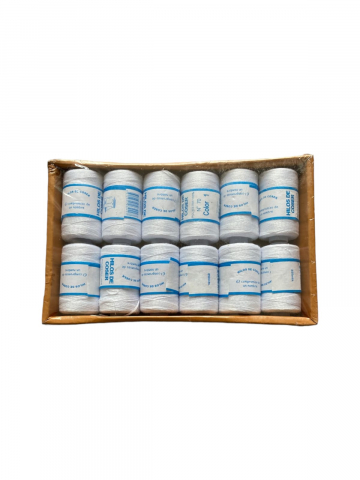 Decoratiuni casa & sarbatori - Set 12 papiote de ata alba pentru cusut, AVI-704