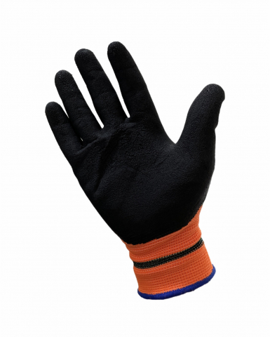 Set 12 perechi Manusi de lucru de protectie marimea L, elastice, 2556 verde + portocaliu [1]