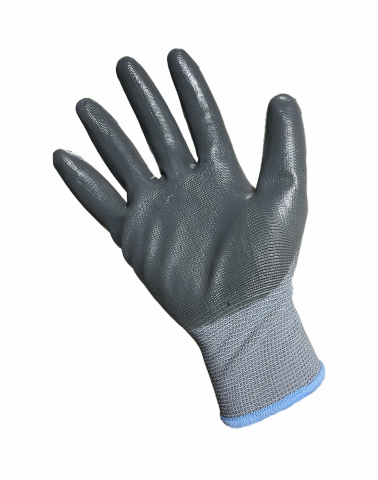Echipamente protectie - Set 12 perechi Manusi de lucru de protectie subtiri, marimea L, 1268 gri+gri