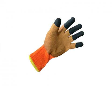 Set 12 perechi manusi de lucru groase, cu varf negru, marimea L, AVI-4571 [0]