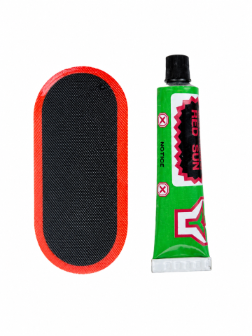 Accesorii si piese de schimb biciclete - Set 12 petice pentru vulcanizat, AVI®, 45 x 65 mm, cu adeziv inclus, RS012, AVI-37