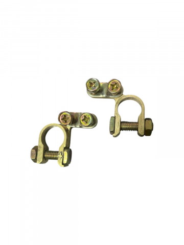 Accesorii electronice auto - Set 2 borne pentru acumulatori auto 12V, prindere cu 2 suruburi, AVI-4666