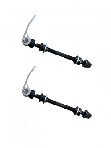 Butuci roti bicicleta - Set 2 buc ax + tija prindere rapida fata bicicleta, AVI-3347