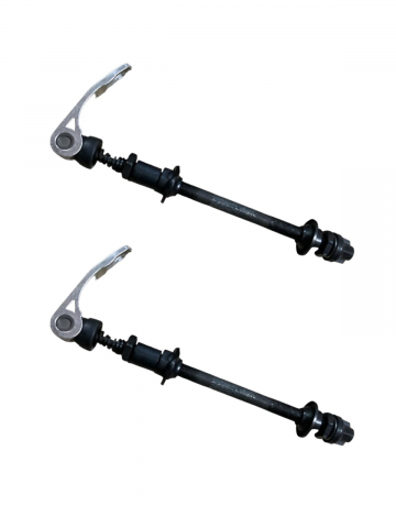 Butuci roti bicicleta - Set 2 buc ax + tija prindere rapida spate bicicleta, AVI-3346