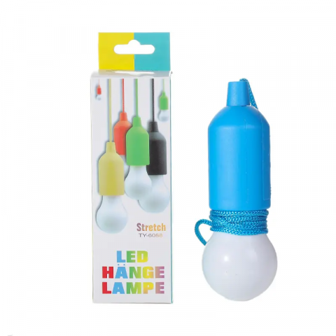 Set 2 buc bec LED cu baterii, portabile, pentru camping, terasa, ornamental, albastru, AVI-4655 [8]