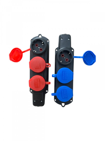 Accesorii prelungitoare - Set 2 buc cap pentru prelungitor cu capace, 3 prize, AVI-2774