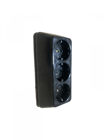 Set 2 buc cap pentru prelungitor negru, AVI-510 [1]