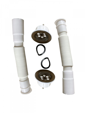 Set 2 buc. racord flexibil scurgere 32 mm, AVI-3721 [1]