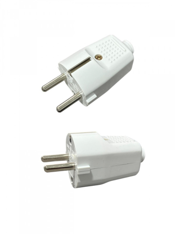 Accesorii prelungitoare - Set 2 buc stecher 10/16A, alb, AVI-4803