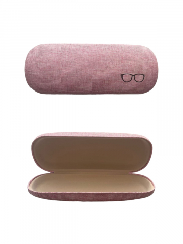 Accesorii pentru ochelari si lentile de contact - Set 2 buc toc pentru ochelari 16cm x 6cm, AVI-37254, roz