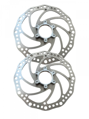 Frane bicicleta - Set 2 discuri de frana pentru bicicleta, 160mm, cu filet, AVI-3748