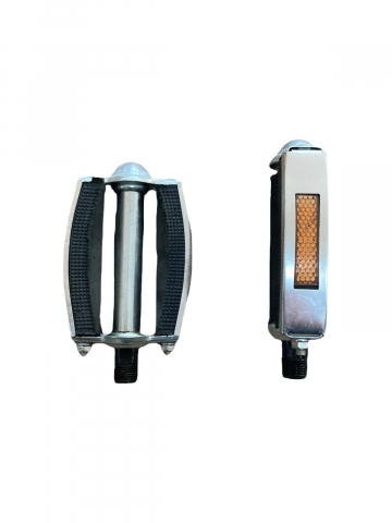 Accesorii si piese de schimb biciclete - Set 2 pedale cauciuc si metal pentru bicicleta, AVI-128