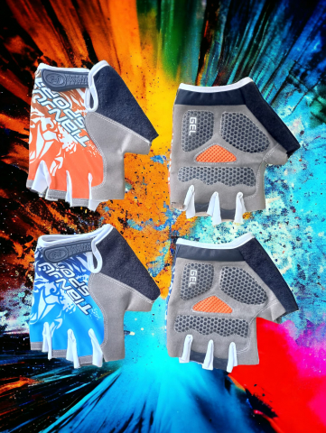 Set 2 perechi manusi pentru biciclisti, puncte gel, BM3, AVI-2079 [2]