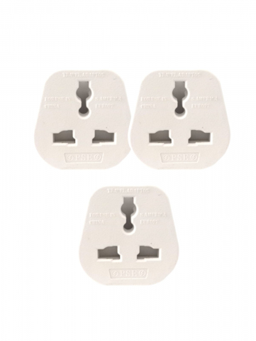 Iluminat & Electrice - Set 3 adaptoare priza UK Anglia la Europa, AVI-2218