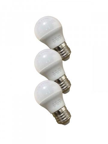 Becuri - Set 3 becuri LED 7W, cu glob sferic mic, E27, AVI-3608