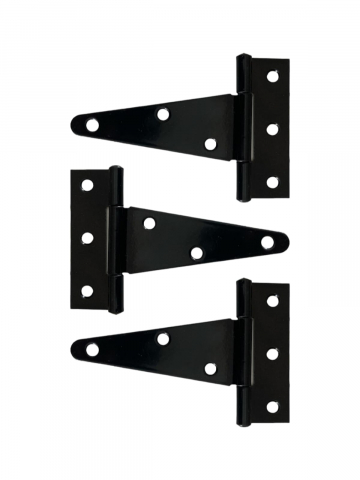 Balamale - Set 3 buc balama decorativa neagra 4" - 10cm, AVI-3481
