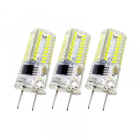 Becuri - Set 3 buc bec led G4, 4W, alimentare la 220 V, nedimabil, lumina calda, AVI-4435