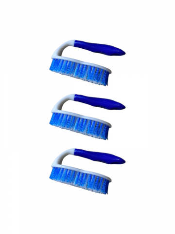 Maturi, Mopuri si galeti - Set 3 buc perie mica din plastic pentru frecat, 13 x 5 cm, AVI-1263