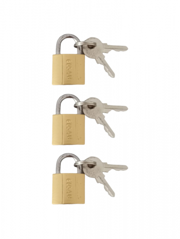 Lacate - Set 3 lacate 20mm, AVI-2140, galben