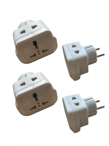 Accesorii prize si intrerupatoare - Set 4 buc adaptoare englezesti - UK la Europa, AVI-513