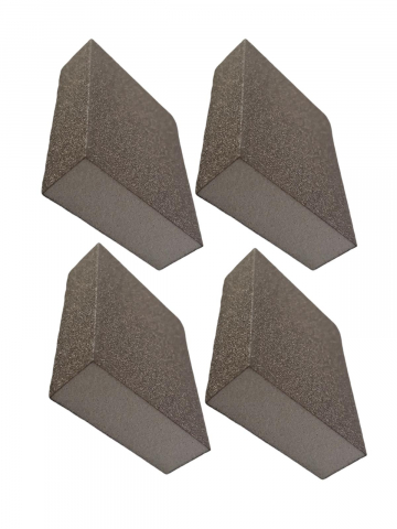 Accesorii polizare si slefuire - Set 4 buc burete abraziv smirghel pentru slefuit P60 granulatie, 10 x 7 x 2.5 cm, AVI-4282