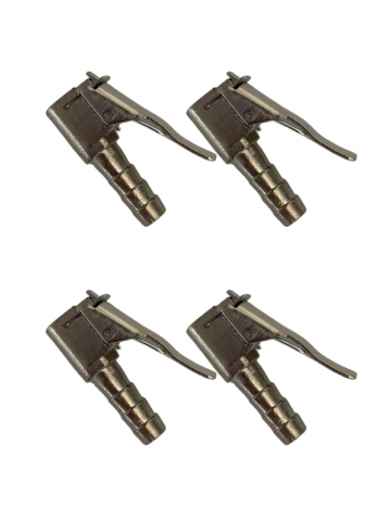 Pompe de umflat - Set 4 buc cap furtun pentru pompe de umflat, aliaj zinc, AVI-3717