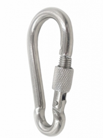 Set 4 Carabine, carabiniere din otel 12mm x 14cm, siguranta cu filet Time saver, TS-15324 [1]