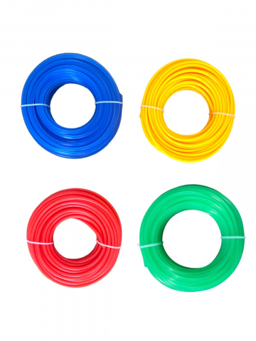 Consumabile masini gradinarit - Set 4 role fir 2.0mm profil rotund pentru trimmer motocoasa, 15m, AVI-1128