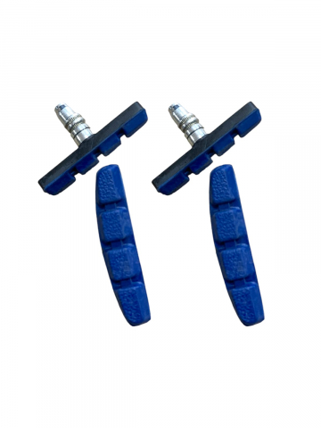 Frane bicicleta - Set 4 saboti pentru frana bicicleta, albastru, AVI-3147