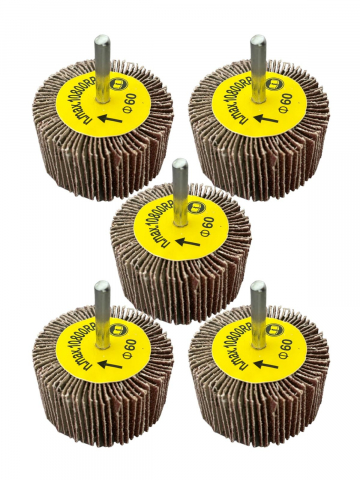 Bricolaj - Set 5 perii Ø60mm pentru bormasina, pentru curatat si slefuit, H 30mm, AVI-4276