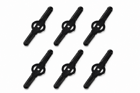 Gradina - Gradinarit - Set 6 buc lame PVC pentru trimmer și motocoasă ușoară, AVI®, 13 cm, pentru cap cu lame din plastic, AVI-5386