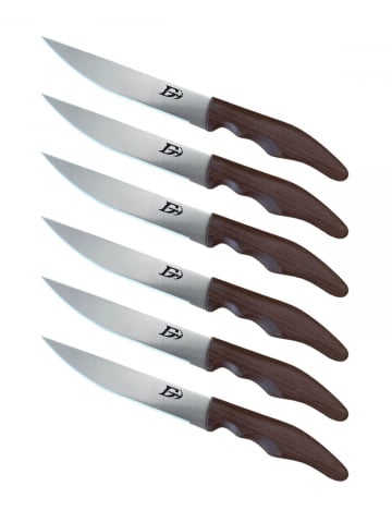 Cutite si seturi de cutite - Set 6 cutite lama 11.5 cm, maner imitatie lemn, AVI-4085