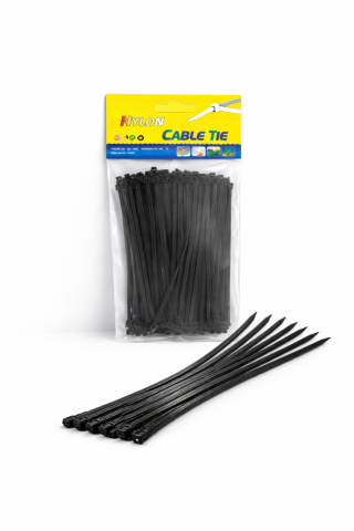 Suruburi, dibluri si accesorii prindere - Set coliere din plastic, soricei, 2.5 * 150 mm, aplicatii multiple, 100 buc, Negre, AVI-4473N