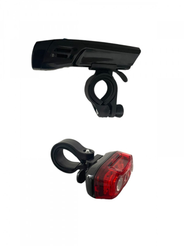 Lumini bicicleta - Set far si stop cu LED pentru bicicleta HY-6-288, pe baterii, AVI-1996