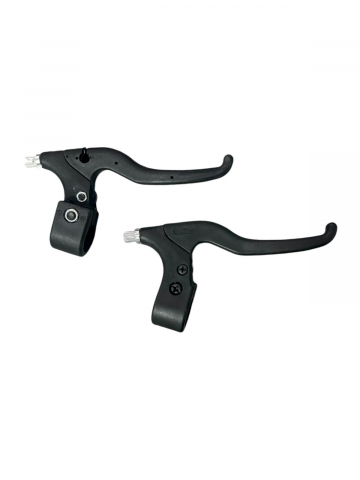 Frane bicicleta - Set manere frana bicicleta din plastic, 15cm, negru, AVI-4333