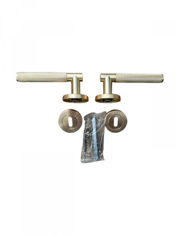 Set manere pentru usa interior, auriu, model AVI-4291 [2]