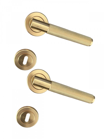 Set manere pentru usa interior, auriu, model AVI-4291 [3]