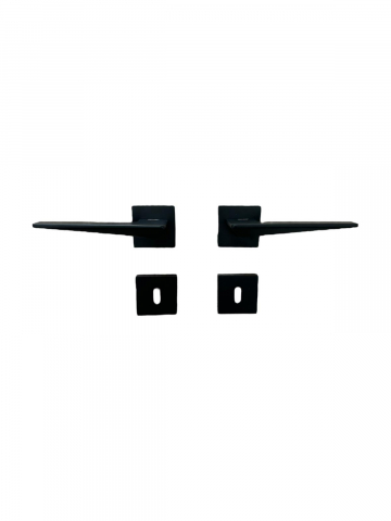 Set manere pentru usa interior, negru mat, model AVI-4294 [2]