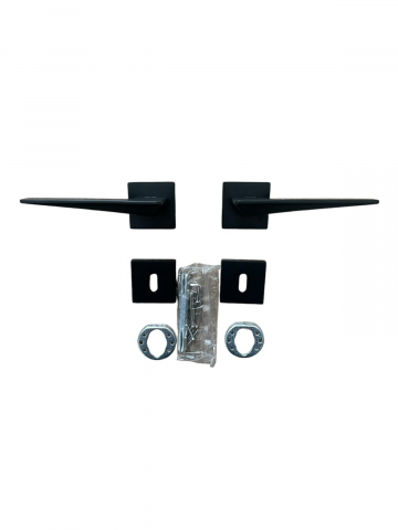 Set manere pentru usa interior, negru mat, model AVI-4294 [3]