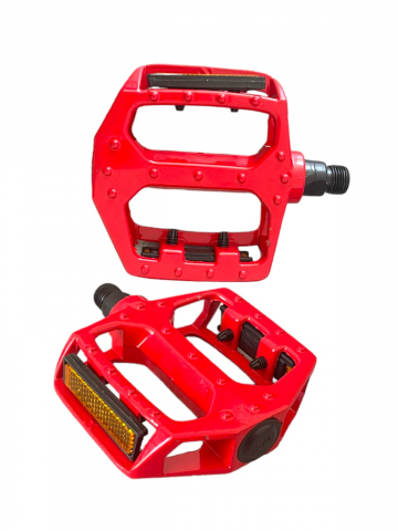 Set pedale pentru bicicleta, aluminiu, rosii, AVI-28 [1]